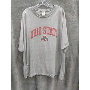 Ohio State Buckeyes T-Shirt 2XL Gray Work Play Football Fan Gear Collegiate READ